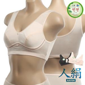 여름엔 인견이지~여성 인견 노와이어 스포츠 브라 (3151)