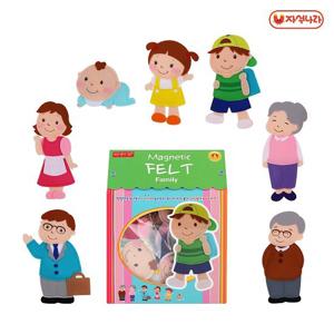 [자석나라] 펠트자석 (가족 7p) /나와가족