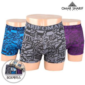 [오마샤리프] OST-4018 쿨워킹매쉬 트렁크3매 남성팬티