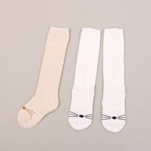 [키즈노리] 유아동 냥이수염 니삭스/반스타킹
