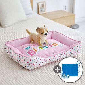 펫토리아 강아지 쿨방석 PYF100109S 생일 핑크 M +쿨매트 증정