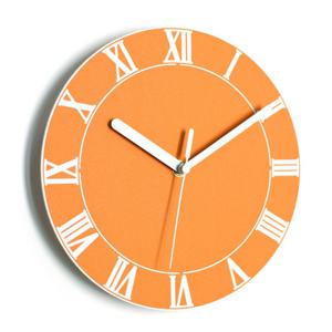 아미공 카인테리어 붙이는벽시계 로만빅 오렌지