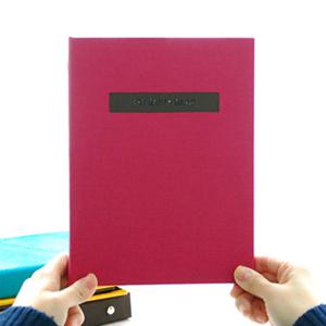 THE MOMENT 접착식앨범X스크랩북 바인딩 포토앨범-핫핑크