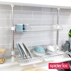 스파이더락 기둥식 씽크선반 2단600/식기건조대