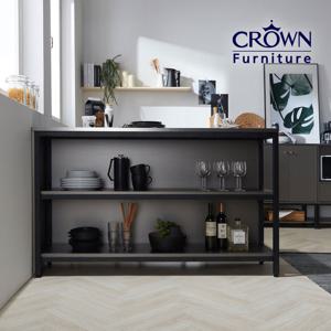 (착불상품)모던딘 메탈그레이 아일랜드식탁 홈바 1500x450