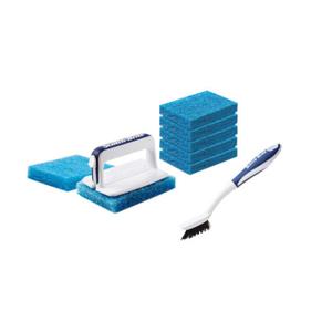 3M 크린스틱 올인원 욕실청소용 핸들1+리필7+타일 및 틈새브러쉬