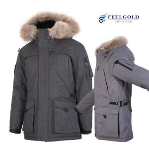 [필골드] WSPD43 다운라이크 라쿤 비죠 포인트 패딩 점퍼