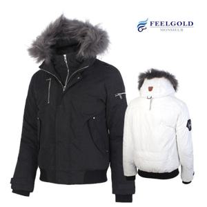 [필골드] WSPD41 다운라이크 라쿤 이중 애리 숏 패딩 점퍼