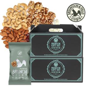 [산과들에] 실속형견과류 브런치라이트 20봉+20봉 선물세트
