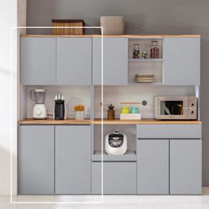 [데코라인] 투엘 800 도어수납장+상부장