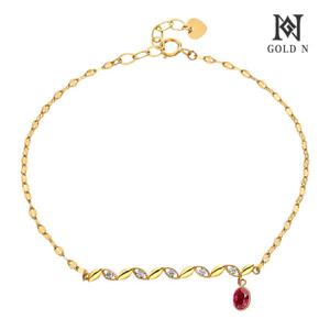 골드앤 14K 엘레나 천연 루비 팔찌 콤비 (천연석 감별서 증정)