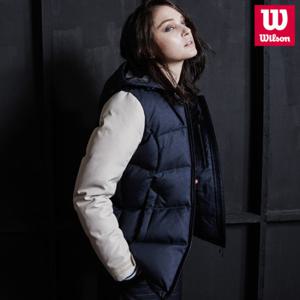 윌슨 여성 스타디움 헤비 다운자켓 네이비