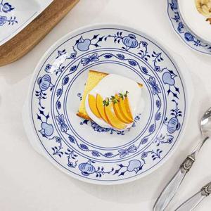 체스키포슬란 쯔비벨무스터 귀볼접시 J934