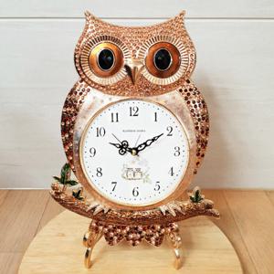 쁘띠부엉이 탁상시계 (슈가골드)