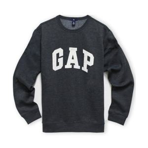 [갭]로고 맨투맨 안감기모 긴팔티셔츠 409013_02 차콜