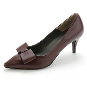 [FOKE]포크슈즈 소가죽 수제화 7cm 리본 펌프스 3color vdf768wn