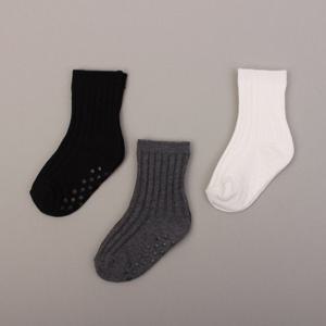 [키즈노리] 예닮기본골지 3족 아동양말/여아/어린이/유아