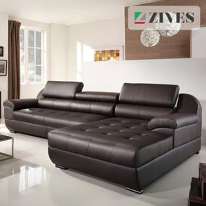 [지베스] 산토니 이태리산 라텍스 천연소가죽 카우치 소파