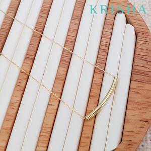 [크리샤]미니바 골드 실버 목걸이_KSN0347-Y