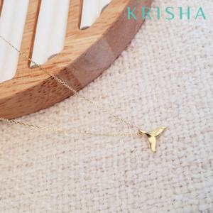 [크리샤]미니 고래 골드 실버 목걸이_KSN0359-Y