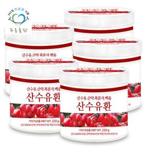 푸른들판 산수유환 220g 5통 산약 복분자 삽주뿌리 백출 함유