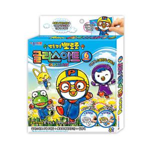 [종이나라] 색종이/글라스아트/뽀로로 (6색6개입)