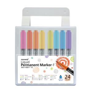 [모나미] 네임펜 생잉크 F122 세트 중간글씨용 24색