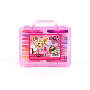 [동아] 크레파스 소피루비 18색 여아용 사출케이스 (캐릭터 임의 변경 가능)