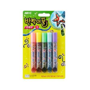 [아모스]반짝이풀/컨페티1/낱개/10.5ml*5색