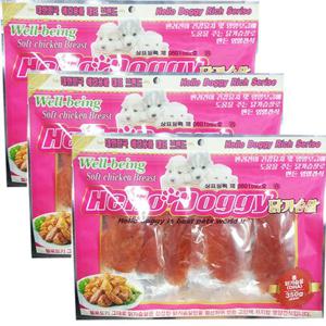 [엔터펫]헬로도기 DHA닭가슴살(350g) x 3개세트