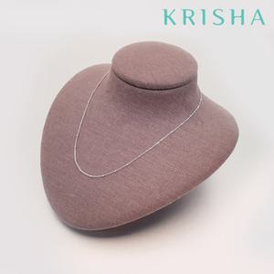 [크리샤]1mm볼 실버 목걸이_KSNC0003