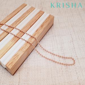 [크리샤]3mm볼 실버 목걸이_KSNC0007