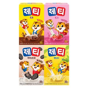 제티20T 4종 초코/딸기/바나나/쿠키