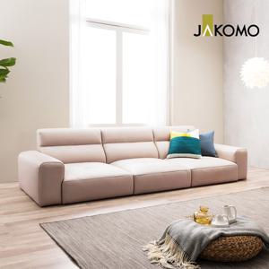 [자코모] 모어 모듈 4인 천연면피 소가죽 소파+스툴 (좌식/일반)