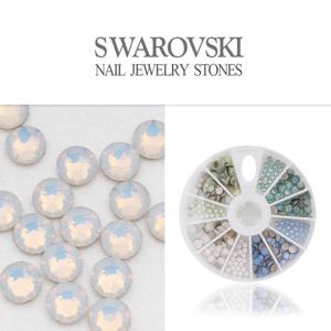 스와로브스키 컬러혼합 오팔 네일스톤아트재료 220개 DSSCR-OPAL