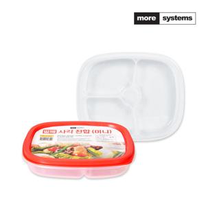 모아시스템즈 사각 밀폐찬합 미니 3칸 도시락통 반찬통