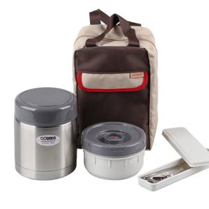 코스모스 프리미엄 스텐 보온 도시락 0.7L WJ-311