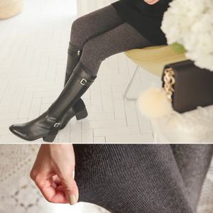 오드 PTI090 윈터 텐션 골지니트 레깅스