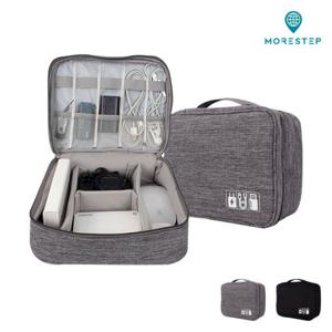 [모어스텝] 여행용 모던 IT 디지털 파우치/케이블/충전기