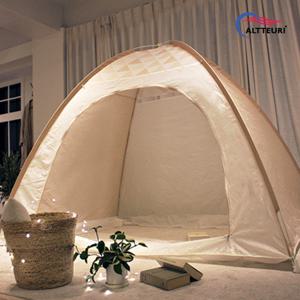 알뜨리 트리플 원터치 난방 방한 보온 침대 텐트 베이지 패밀리