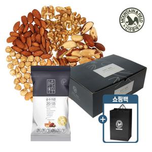 [산과들에] 견과만담은 하루견과 순수가온 50봉 선물세트 +쇼핑백