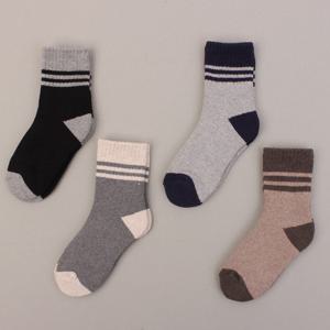 [키즈노리]  심플즈파일  아동겨울양말 2족/유아/어린이/융/기모
