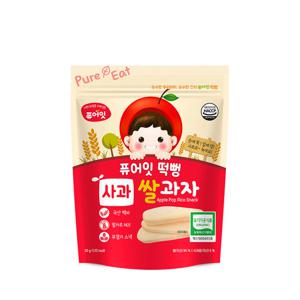 퓨어잇 떡뻥 유기농 사과 쌀과자 아이간식