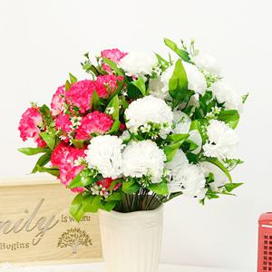 풍성한 카네이션 24송이-성묘꽃,산소꽃,납골당 조화