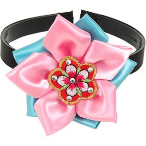 [럭셔리한복]130.공단머리띠(분홍)_아동한복,한복소품,여아한복