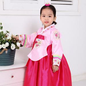 [럭셔리한복]906.꽃나비당의분홍(여)_아동한복,돌한복,여아한복