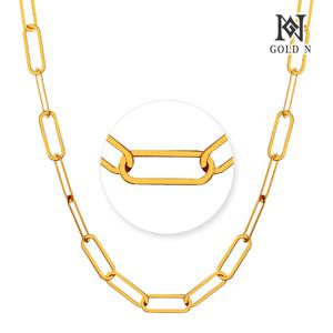 골드앤 18K 링클립 大 목걸이 콤비