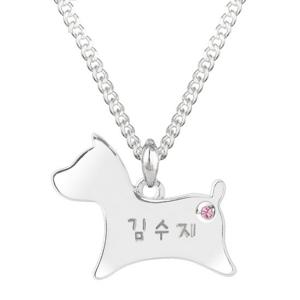 [티아리스] 벤지 실버 미아방지목걸이 ST12N