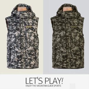 [마운틴가이드]겨울등산복/패딩,기모 방한조끼 TEM-B84002