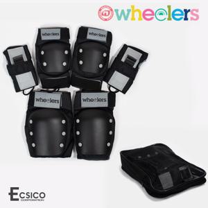 [휠러스] 스케이트보드 성인용 보호대 (무릎+팔꿈치+손목보호대)